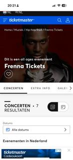 2 Concertkaartjes Frenna Ziggo Dome, Tickets en Kaartjes, Twee personen, December