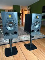 Adam A7X set met audio interface en meer, Zo goed als nieuw, 120 watt of meer, Front, Rear of Stereo speakers, Ophalen