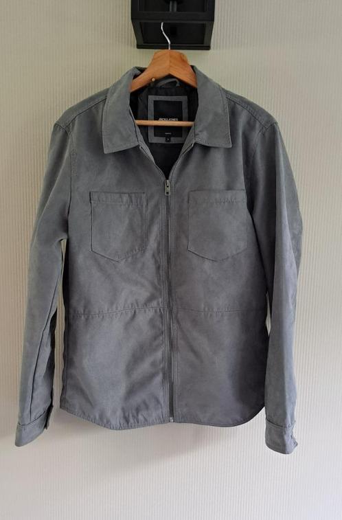 Heren zomerjas tussenjas van Jack & Jones in maat L grijs, Kleding | Heren, Jassen | Zomer, Zo goed als nieuw, Maat 52/54 (L)