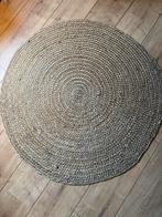 Rond rieten vloerkleed Evenaar, 50 tot 100 cm, 100 tot 150 cm, Beige, Rond