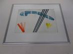 A5584 Zeefdruk van Ed Riemsma 'Zonder Titel', Antiek en Kunst, Ophalen of Verzenden
