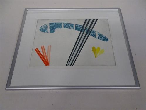 A5584 Zeefdruk van Ed Riemsma 'Zonder Titel', Antiek en Kunst, Kunst | Litho's en Zeefdrukken, Ophalen of Verzenden