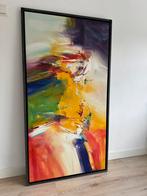 Uniek abstract schilderij op doek 150 x 80, Ophalen, 125 cm of meer, Schilderij, 75 cm of meer