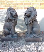 Set tuinbeelden leeuw, Ophalen of Verzenden, Nieuw, Kunststof, Dierenbeeld