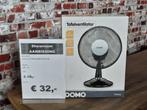 Domo zwarte tafel ventilator, Ophalen of Verzenden, Nieuw, Tafelventilator