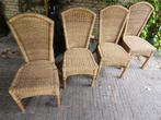 rieten stoelen, Ophalen, Gebruikt, Bruin, Riet of Rotan