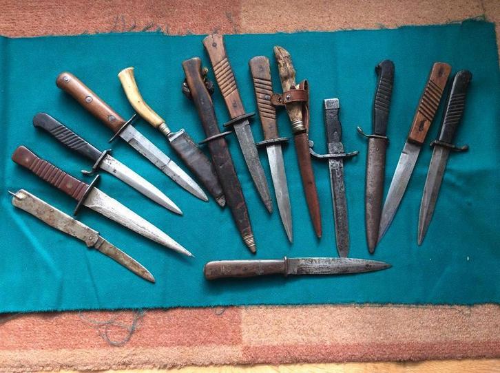 Klein collectie WW1, Verzamelen, Militaria | Algemeen, Landmacht, Mes of Dolk, Duitsland, Ophalen of Verzenden