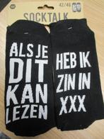 SOCK TALK SOKKEN MAAT 42/46 NIEUW, Verzenden, Zwart, SOCK TALK, Nieuw