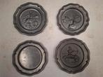 4 tinnen borden, Antiek en Kunst, Antiek | Tin, Ophalen of Verzenden