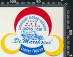 Sticker: Camping Restaurant De Marshoeve - Loenen, Ophalen of Verzenden, Zo goed als nieuw, Bedrijf of Vereniging