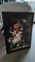 Schitterend Canvasdoek (Bloemen) 70cm/50cm, 50 tot 75 cm, Nieuw, Ophalen of Verzenden, Print