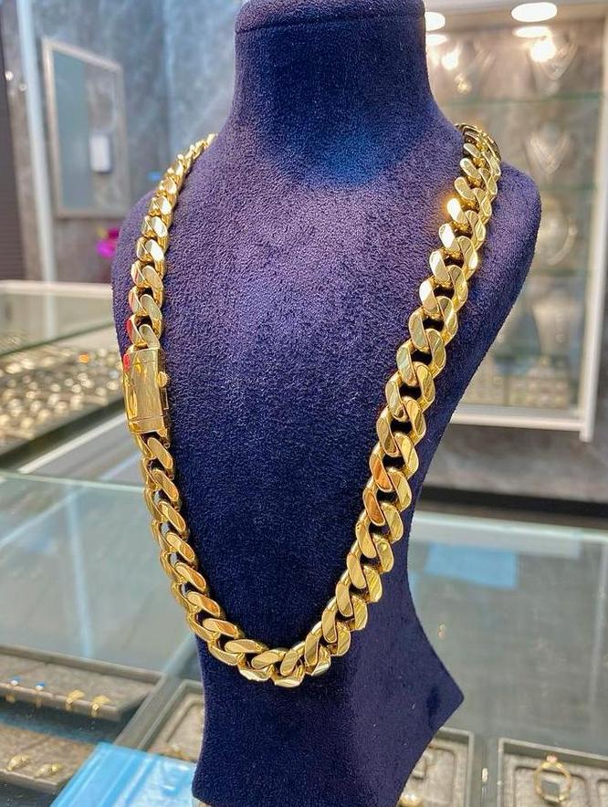 14k Gouden Cuban Link Ketting, Sieraden, Tassen en Uiterlijk, Kettingen, Nieuw, Goud, Goud, Ophalen