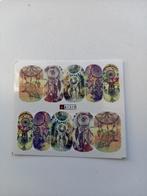 Velletje nagel water decals stickers A1319 dromenvangers paa, Verzenden, Paars, Nieuw, Handen en Nagels