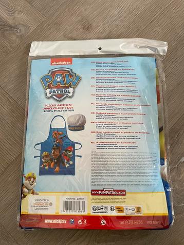 Paw Patrol kookschort en muts