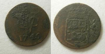 PD10187 West Friesland VOC Duit 1745 beschikbaar voor biedingen