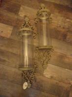 Gietijzeren sierlijke  wand windlichten/ stormglas Riverdale, Ophalen of Verzenden, Nieuw