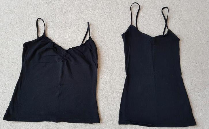 Topje tops hemdje hemden zwart maat xs hemdjes basic topjes, Kleding | Dames, Tops, Gedragen, Maat 34 (XS) of kleiner, Zwart, Zonder mouw