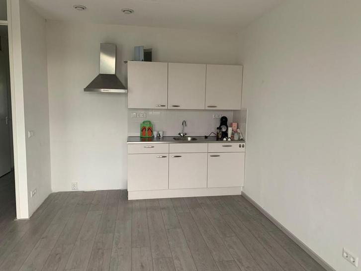 Keukenblok 180cm met bovenkastjes, Huis en Inrichting, Keuken | Complete keukens, Gebruikt, Enkelwandige keuken, Wit, Staal of Rvs