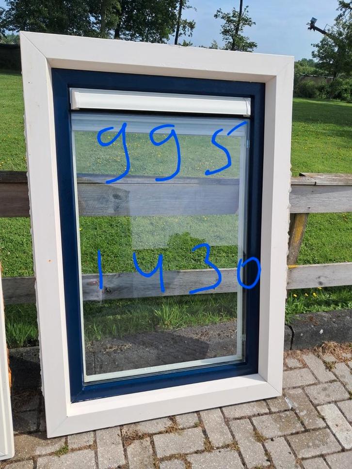 Goedkope kunststof kozijnen., Doe-het-zelf en Verbouw, Kozijnen en Schuifpuien, Zo goed als nieuw, Raamkozijn, Kunststof, 75 tot 150 cm