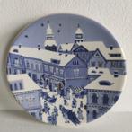 vintage ARABIA Finland bordje Christmasstreet blauw wit, Ophalen of Verzenden, Zo goed als nieuw