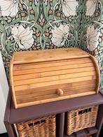 Houten broodtrommel, Huis en Inrichting, Woonaccessoires | Kisten, Ophalen, Zo goed als nieuw, Minder dan 50 cm
