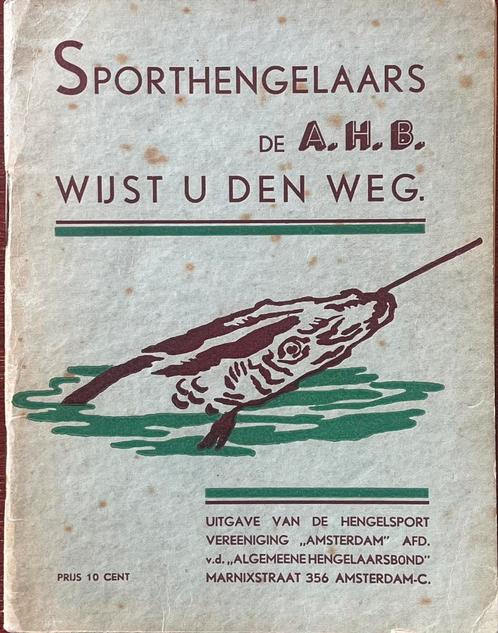 vooroorlogs boekje hengelsport ver. Amsterdam sportvissers, Hobby en Vrije tijd, Overige Hobby en Vrije tijd, Zo goed als nieuw