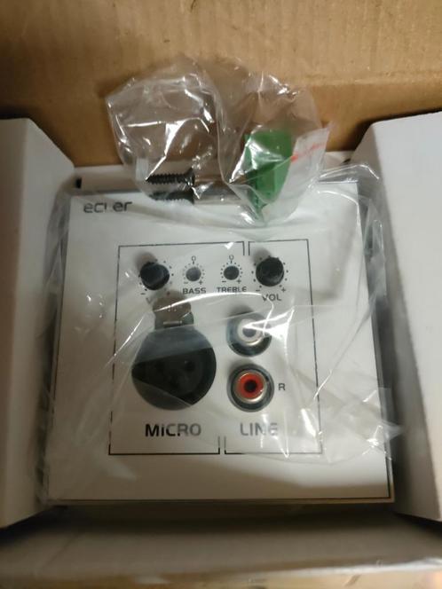 4x Ecler Inbouw mixer Mic+Line input en 3x dubb. opbouw doos, Doe-het-zelf en Verbouw, Elektra en Kabels, Nieuw, Overige typen