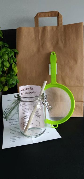 Biologische melkkefir, startpakket  beschikbaar voor biedingen