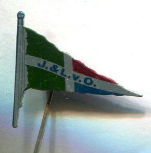 J.& L.v.O. blik rederij speldje ( U_457 ), Verzamelen, Speldjes, Pins en Buttons, Zo goed als nieuw, Speldje of Pin, Transport
