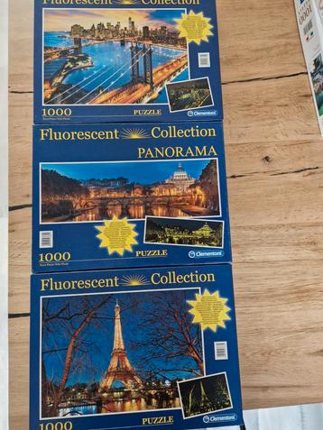 Clementoni Fluorescent Collection Puzzels - 1000 stukjes beschikbaar voor biedingen