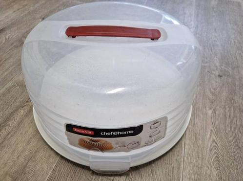 Curver Taartdoos, nieuwe deegroller, taartzaag en spuitzak, Hobby en Vrije tijd, Taarten en Cupcakes maken, Zo goed als nieuw