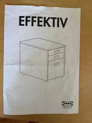Buro meubel ladenkastje IKEA effektiv - afbeelding 2