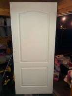Witte opdekdeur 90x201 nieuw met gebruikssporen, Ophalen, Gebruikt, 80 tot 100 cm, Binnendeur