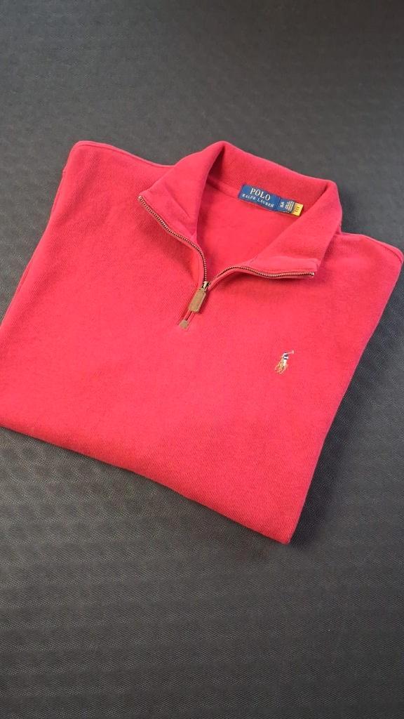 Ralph Lauren Quarter Zip Rood Heren Maat XL Nieuw Origineel, Kleding | Heren, Truien en Vesten, Nieuw, Maat 56/58 (XL), Rood, Ophalen of Verzenden