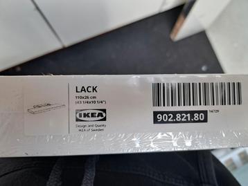 2x Ikea Lack wandplank 110cm wit beschikbaar voor biedingen