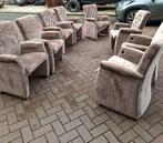 4 mooie eetkamerstoelen met gladde rug, Huis en Inrichting, Stoelen, Ophalen, Gebruikt, Bruin, Modern landelijk