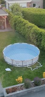 Opzet zwembad bestway 366x76 inclusief pomp!, Rond, Ophalen of Verzenden, Zo goed als nieuw, Opzetzwembad