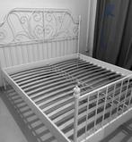Ikea Leirvik bed 160x200, Ophalen, Wit, Romantisch, Tweepersoons