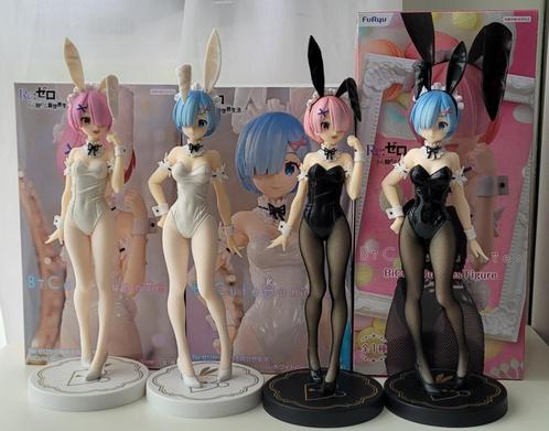 Re:zero Ram Rem black bunny set anime figure, Verzamelen, Poppetjes en Figuurtjes, Zo goed als nieuw, Verzenden