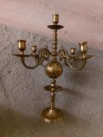 Bronzen kandelaar voor 5 kaarsen, Antiek en Kunst, Ophalen of Verzenden, Koper of Brons