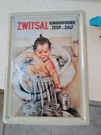 Reclame bord Zwitsal kinderpoeder.....zeep ,zalf, Ophalen, Zo goed als nieuw, Speelkaart(en)