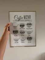 Poster met coffee menu, Ophalen, Zo goed als nieuw