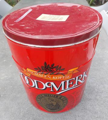 Groot koffieblik Alex Meijer beschikbaar voor biedingen