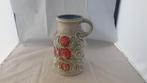 mooie vaas met gekleurd decor, Gebruikt, Overige kleuren, Aardewerk of Porselein, Ophalen of Verzenden