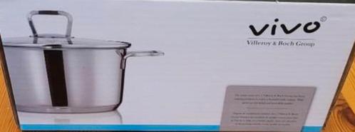 Vivo Villeroy en Boch kookpan met deksel 20 CM, Huis en Inrichting, Keuken | Potten en Pannen, Nieuw, Kookpan of Snelkookpan, Rvs