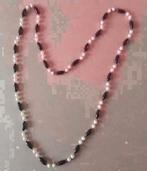 Kunststof Ketting 90 cm beige bruin, Sieraden, Tassen en Uiterlijk, Kettingen, Ophalen of Verzenden, Zo goed als nieuw, Kunststof