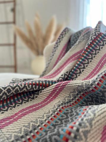 Nieuwe Deken roze 2 stuks bio katoen 140 x 200 cm nieuw! beschikbaar voor biedingen