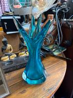 Vintage kunstglas vaas blauw – Murano stijl, Antiek en Kunst, Antiek | Vazen, Ophalen