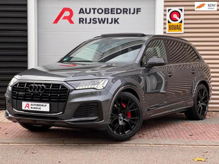 Audi Q7 55 TFSI quattro SQ7 RS zetels/Matrix/Lucht/Pano, Auto's, Audi, Bedrijf, Te koop, Q7, 4x4, ABS, Achteruitrijcamera, Adaptive Cruise Control