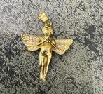 Prachtige 14 karaats gouden engel hanger, Overige voorstellingen, Nieuw, Ophalen of Verzenden, Goud